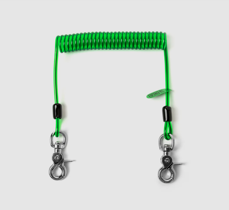 A fall-arrest safety harness or lanyard with energy-absorbing components, for working at height in compliance with safety regulations.
