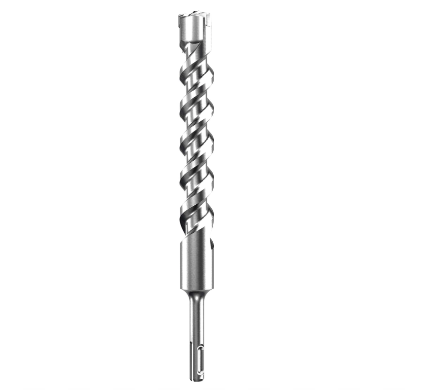 A  drill bit with a precision-ground tip and fluted shank, for drilling into timber and sheet wood.