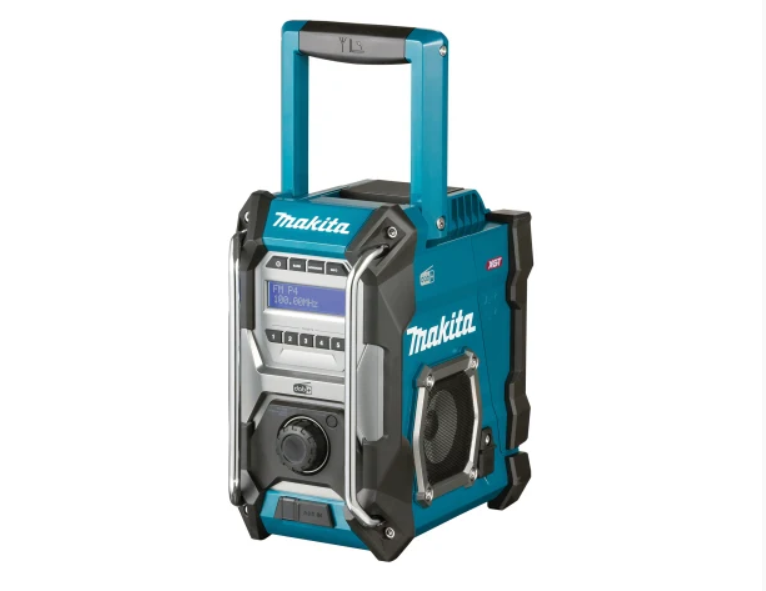A teal and black Makita corded power tool, 230V, with an ergonomic grip, designed for use on construction and maintenance tasks.