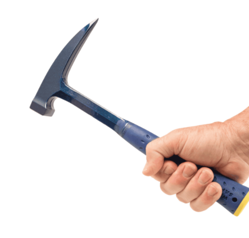A Estwing hand tool with a metal working end and an ergonomic handle, designed for general construction and maintenance tasks.