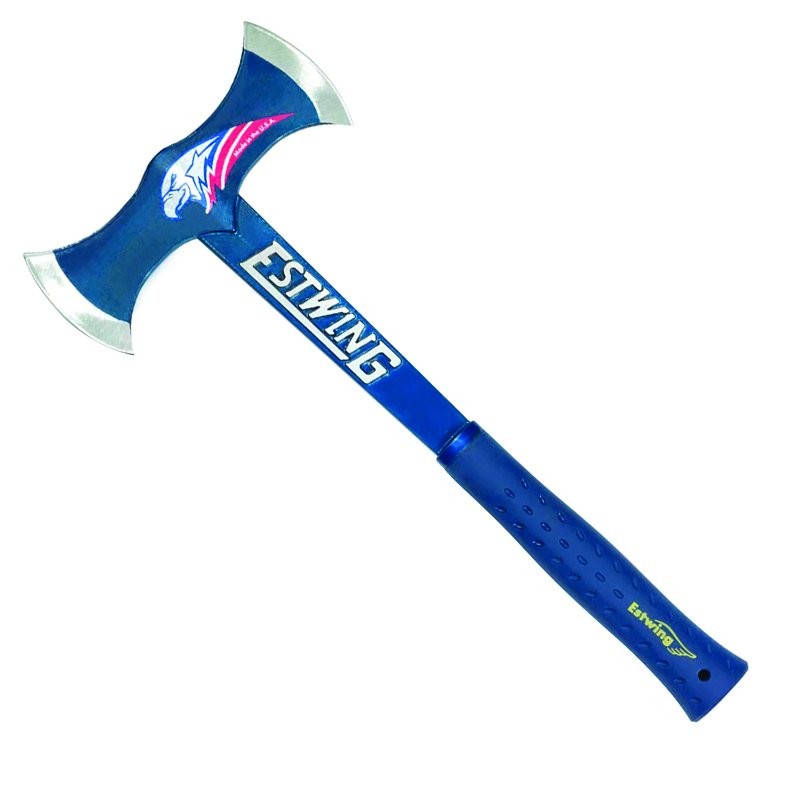 A Estwing hand tool with a metal working end and an ergonomic handle, designed for general construction and maintenance tasks.