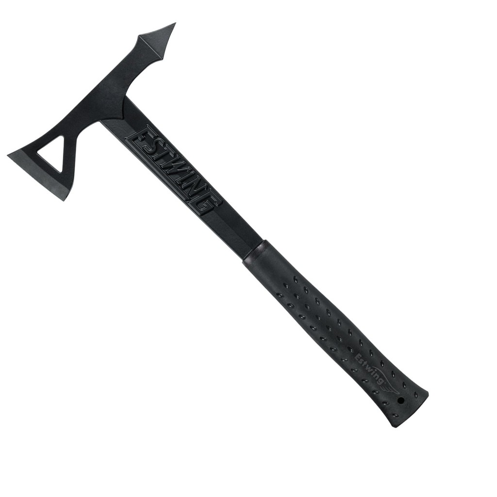 A Estwing hand tool with a metal working end and an ergonomic handle, designed for general construction and maintenance tasks.