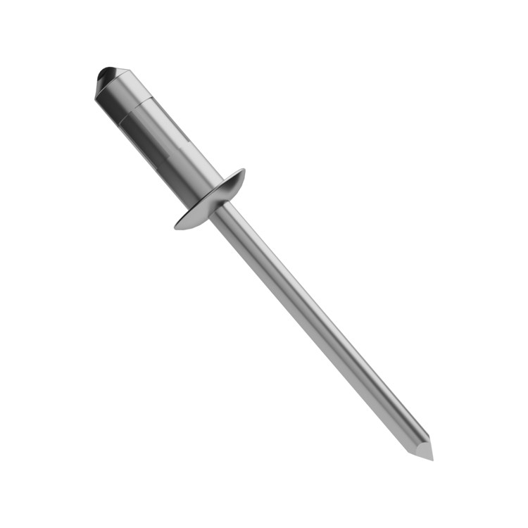A product photo of an unpainted CHROMAFIX Multi Grip Rivet,