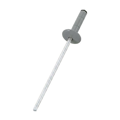 A close up image of a painted CHROMAFIX Blind Rivet in the colour RAL 7045 Telegrey,