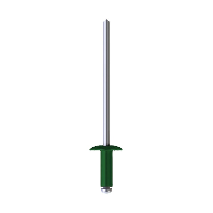 A product photo of CHROMAFIX Dome Head Rivets painted in RAL 6005,