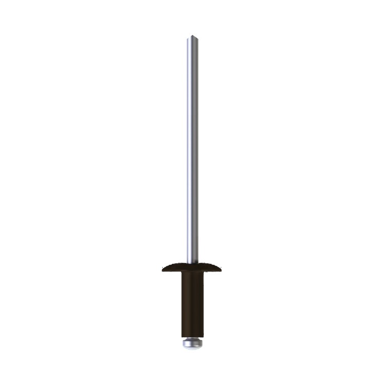 A product image of CHROMAFIX Dome Head Rivets painted in RAL 9005,