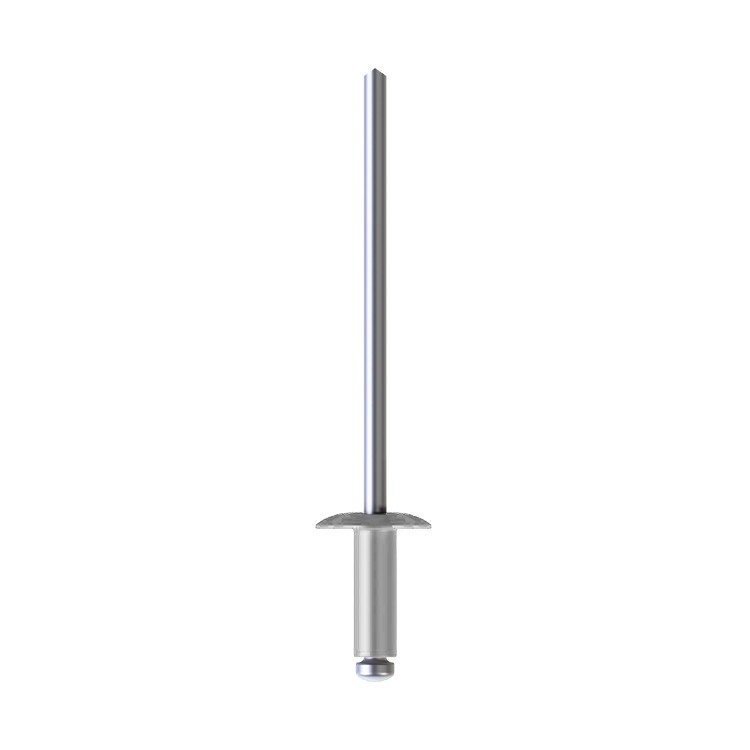 A product photo of an unpainted CHROMAFIX Dome Head Rivet,