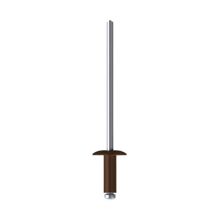 A product image of CHROMAFIX Dome Head Rivets painted in RAL 8017,