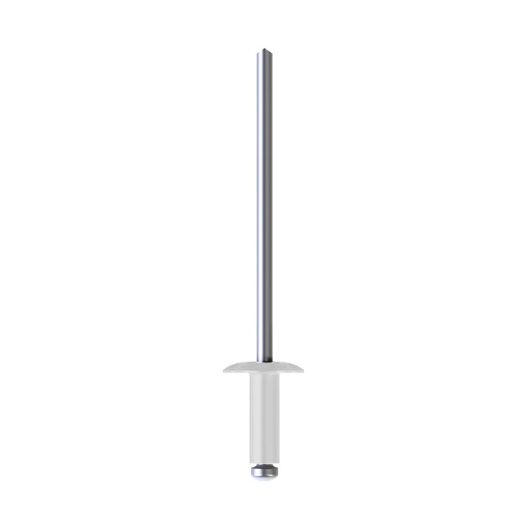 A product image of CHROMAFIX Dome Head Rivets painted in RAL 9010,