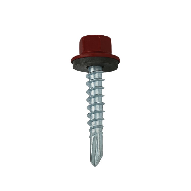 A product photo of CHROMAFIX Self Drilling Tek Screws in 5.5mm x 160mm painted in RAL 3005,