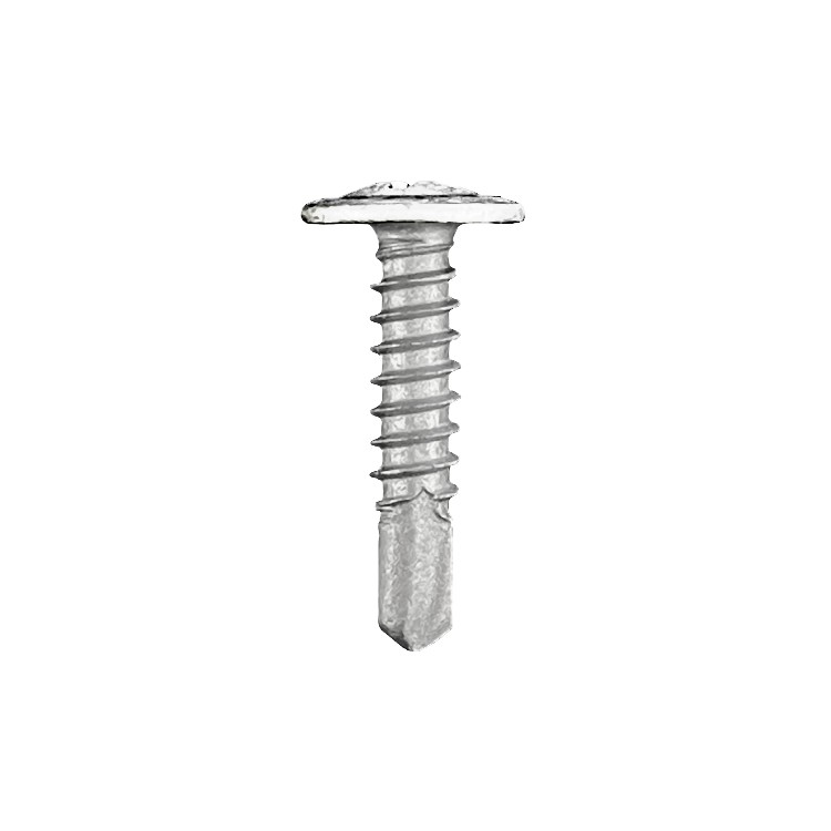 CHROMAFIX Self Drilling Metal Framing Tek Screws 5.5 x 25 Pancake Head painted in RAL 9010,
