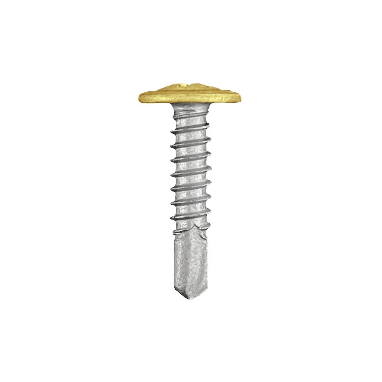 CHROMAFIX Self Drilling Metal Framing Tek Screws 5.5 x 25 Pancake Head painted in RAL 1015,