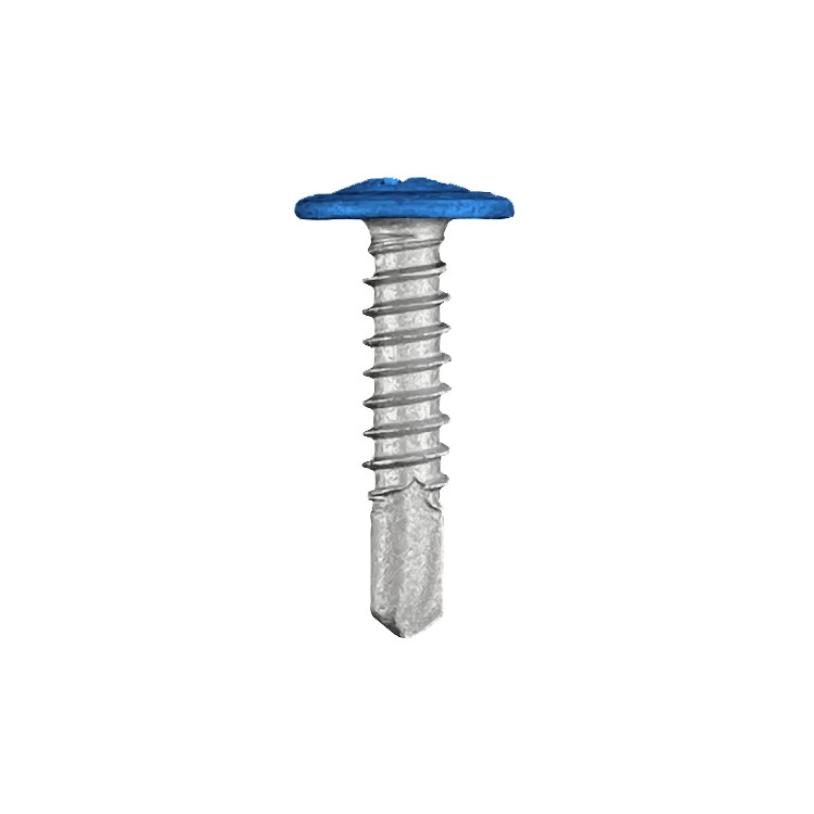 CHROMAFIX Self Drilling Metal Framing Tek Screws 5.5 x 25 Pancake Head painted in RAL 5010,
