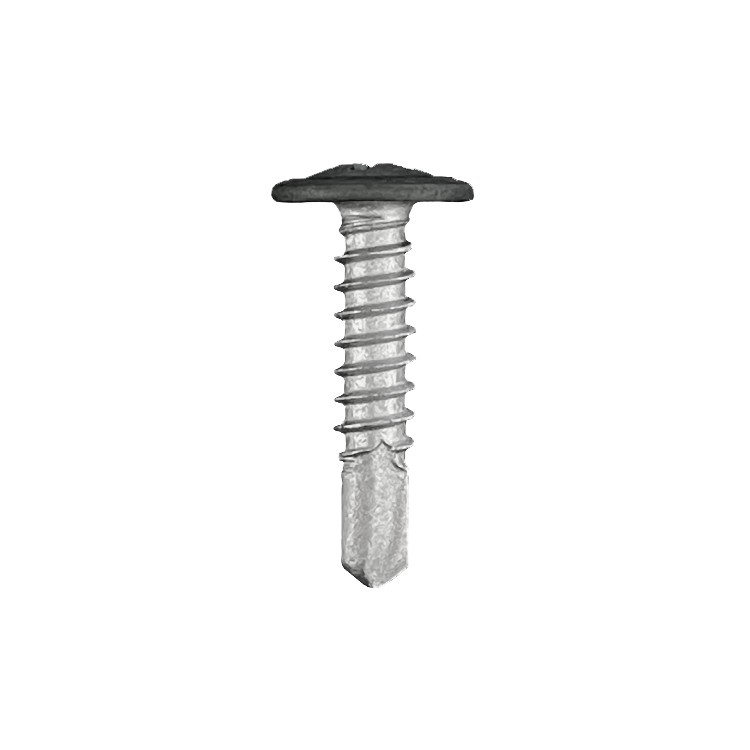 CHROMAFIX Self Drilling Metal Framing Tek Screws 5.5 x 25 Pancake Head painted in RAL 7016,