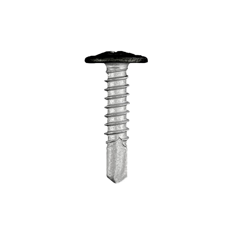 CHROMAFIX Self Drilling Metal Framing Tek Screws 5.5 x 25 Pancake Head painted in RAL 9005,