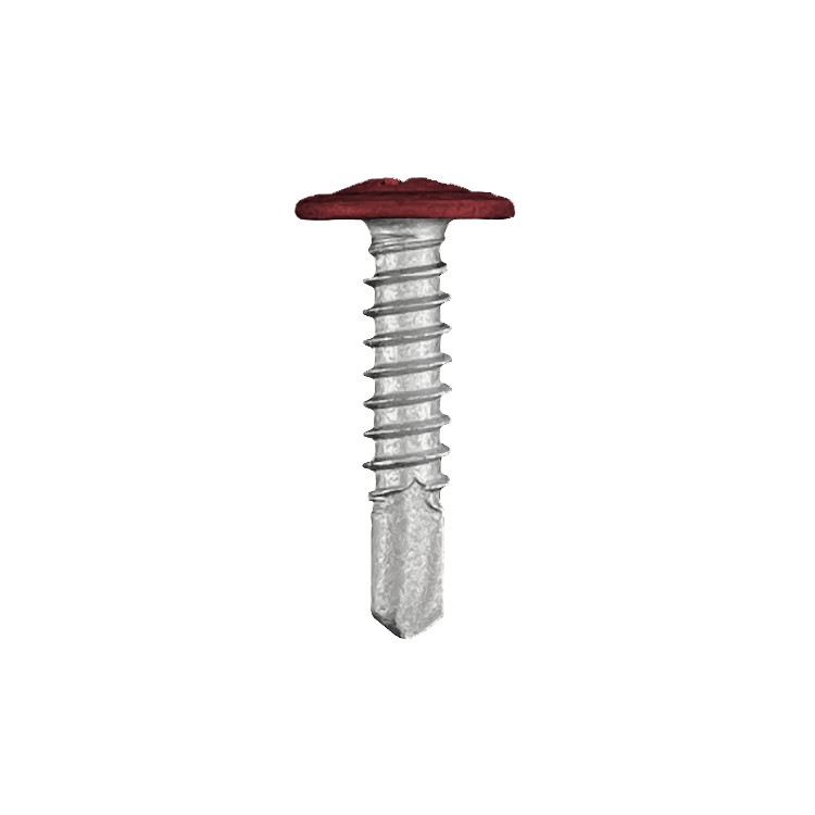 CHROMAFIX Self Drilling Metal Framing Tek Screws 5.5 x 25 Pancake Head painted in RAL 3005,