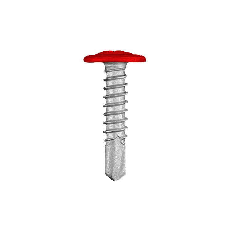 CHROMAFIX Self Drilling Metal Framing Tek Screws 5.5 x 25 Pancake Head painted in RAL 3003,