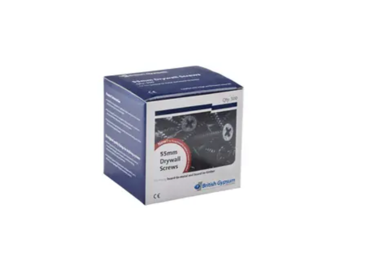box of british gypsum drywall screws bugle head,