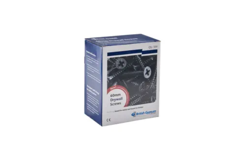 box of british gypsum drywall screws bugle head,