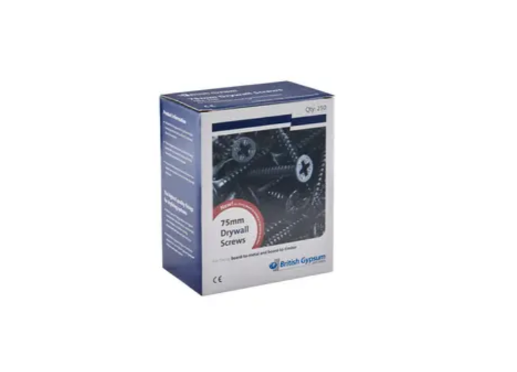 box of british gypsum drywall screws bugle head,