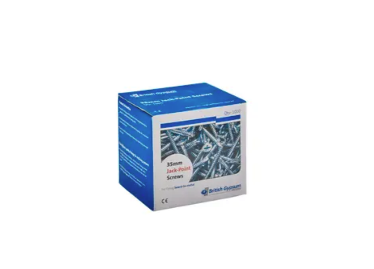 box of british gypsum self drill screw,