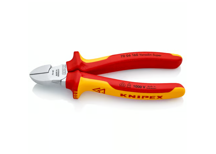 A cutting knife with a steel blade and an ergonomic handle, for general site and workshop use.
