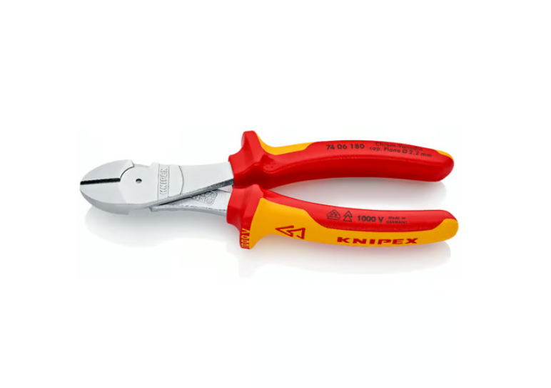 A cutting knife with a steel blade and an ergonomic handle, for general site and workshop use.