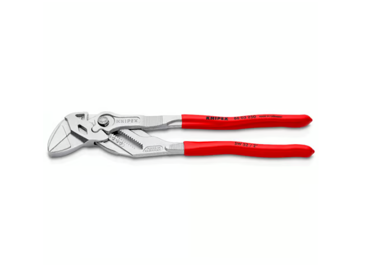 A spanner or wrench in chrome vanadium steel, for tightening and loosening nuts and bolts.