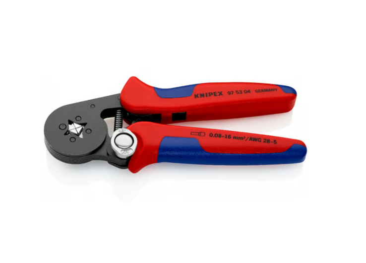 A pair of pliers with hardened steel jaws and insulated handles, for gripping and bending work.