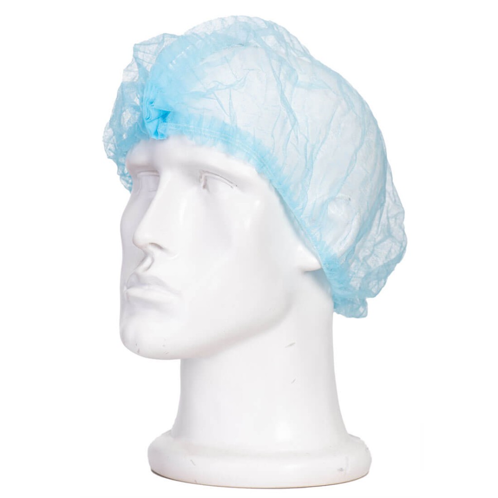 A blue workwear garment designed for use on construction sites and in industrial work environments.,