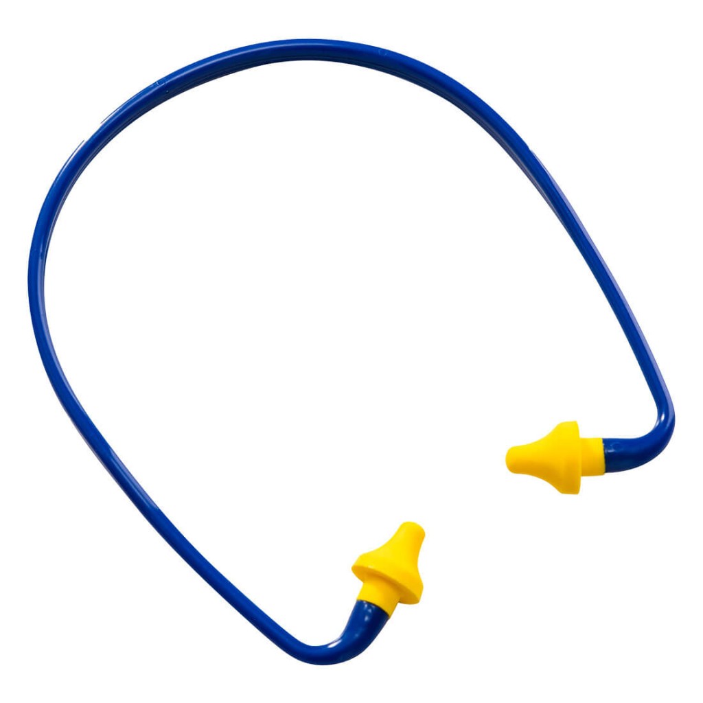 An FFP1-rated disposable dust mask with a pleated body and an elasticated head strap, providing basic nuisance dust protection.