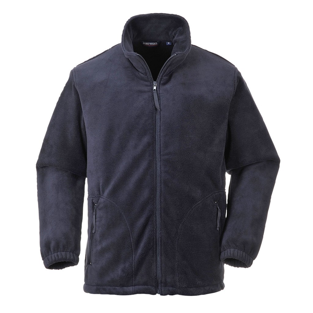 A navy blue workwear garment designed for use on construction sites and in industrial work environments.,