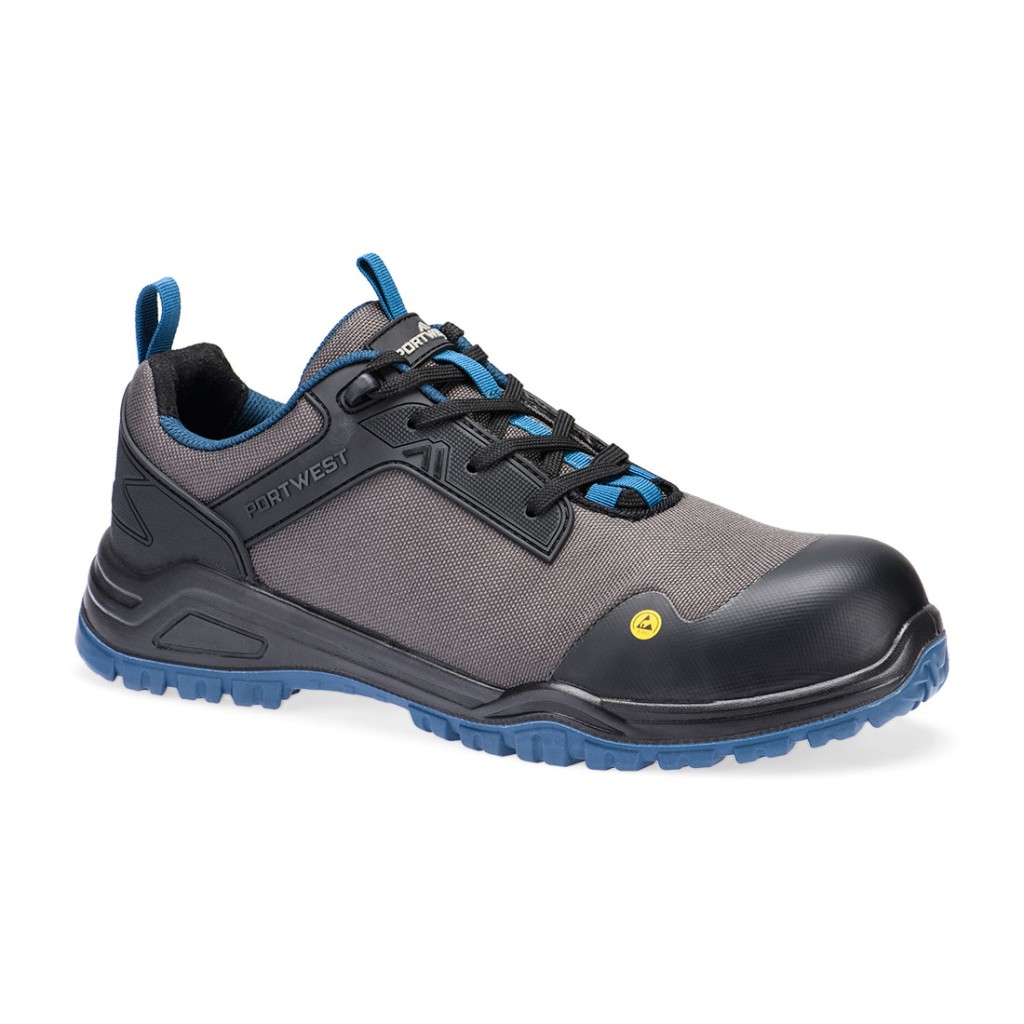 Portwest FE11 Composite Mesh Low Shoe S3S ESD SR FO Black/Teal