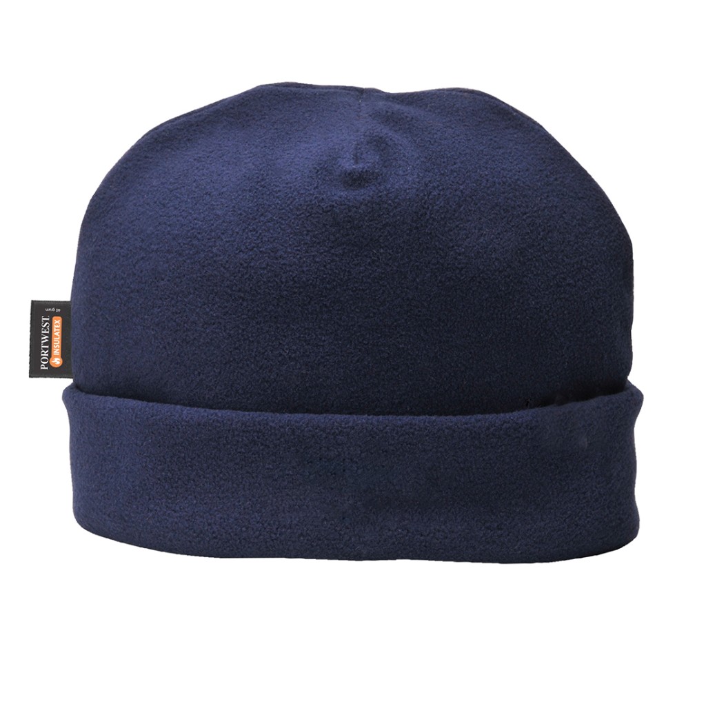 A navy blue workwear garment featuring a warm thermal lining, suitable for a wide range of outdoor and site work applications.