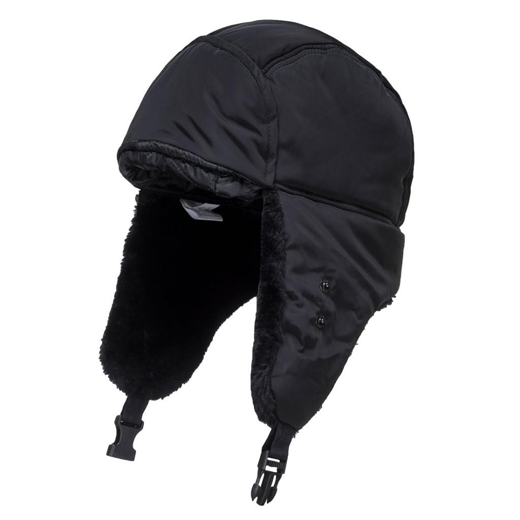 A black workwear garment designed for use on construction sites and in industrial work environments.,
