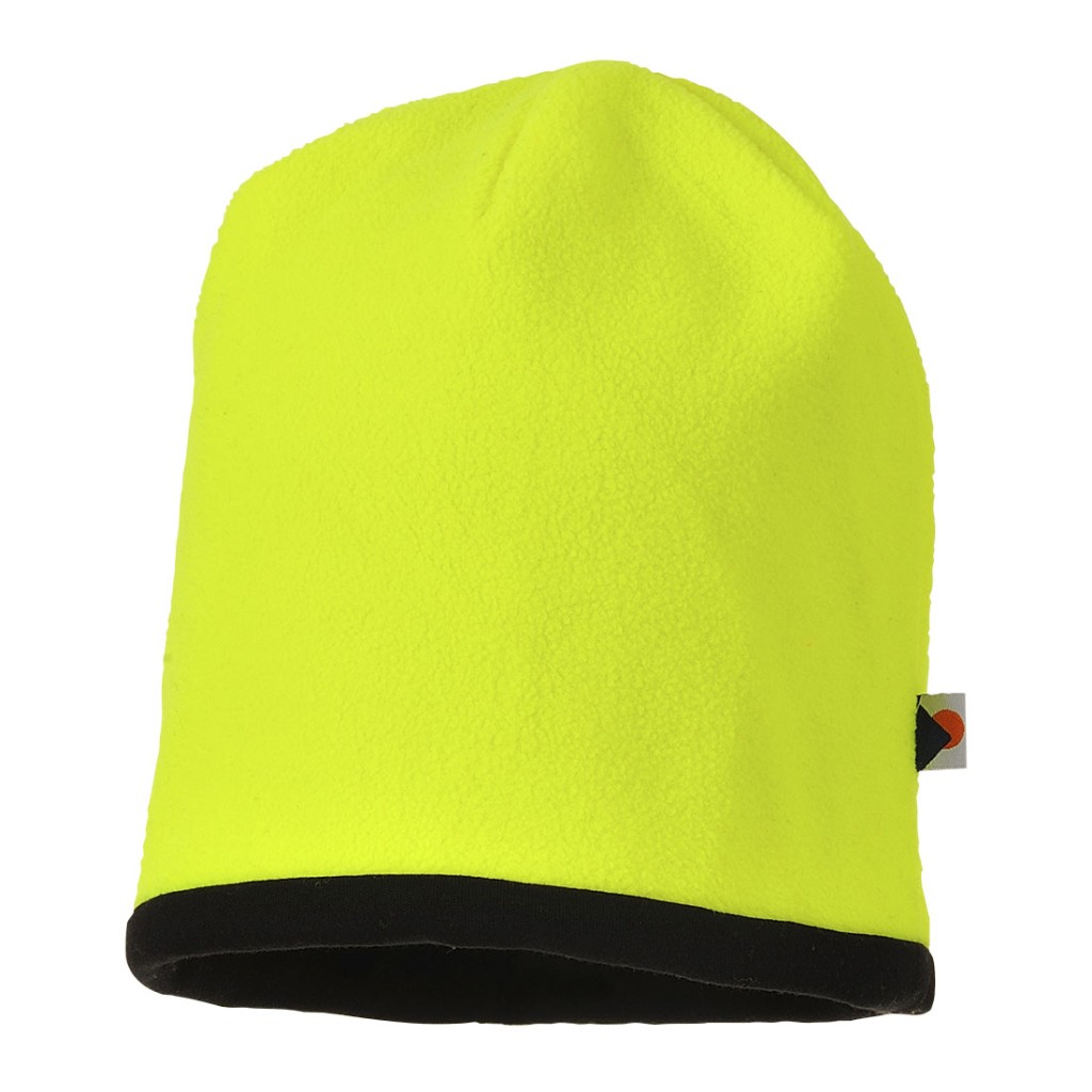 A high-visibility yellow workwear garment featuring retroreflective tape panels, suitable for a wide range of outdoor and site work applications.