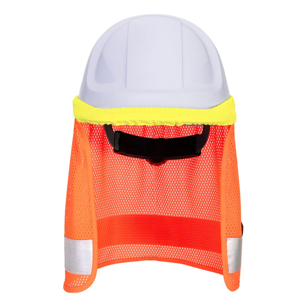 A high-visibility yellow workwear garment featuring retroreflective tape panels, suitable for a wide range of outdoor and site work applications.