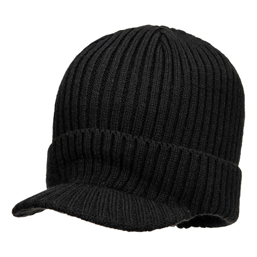 A black workwear garment designed for use on construction sites and in industrial work environments.,