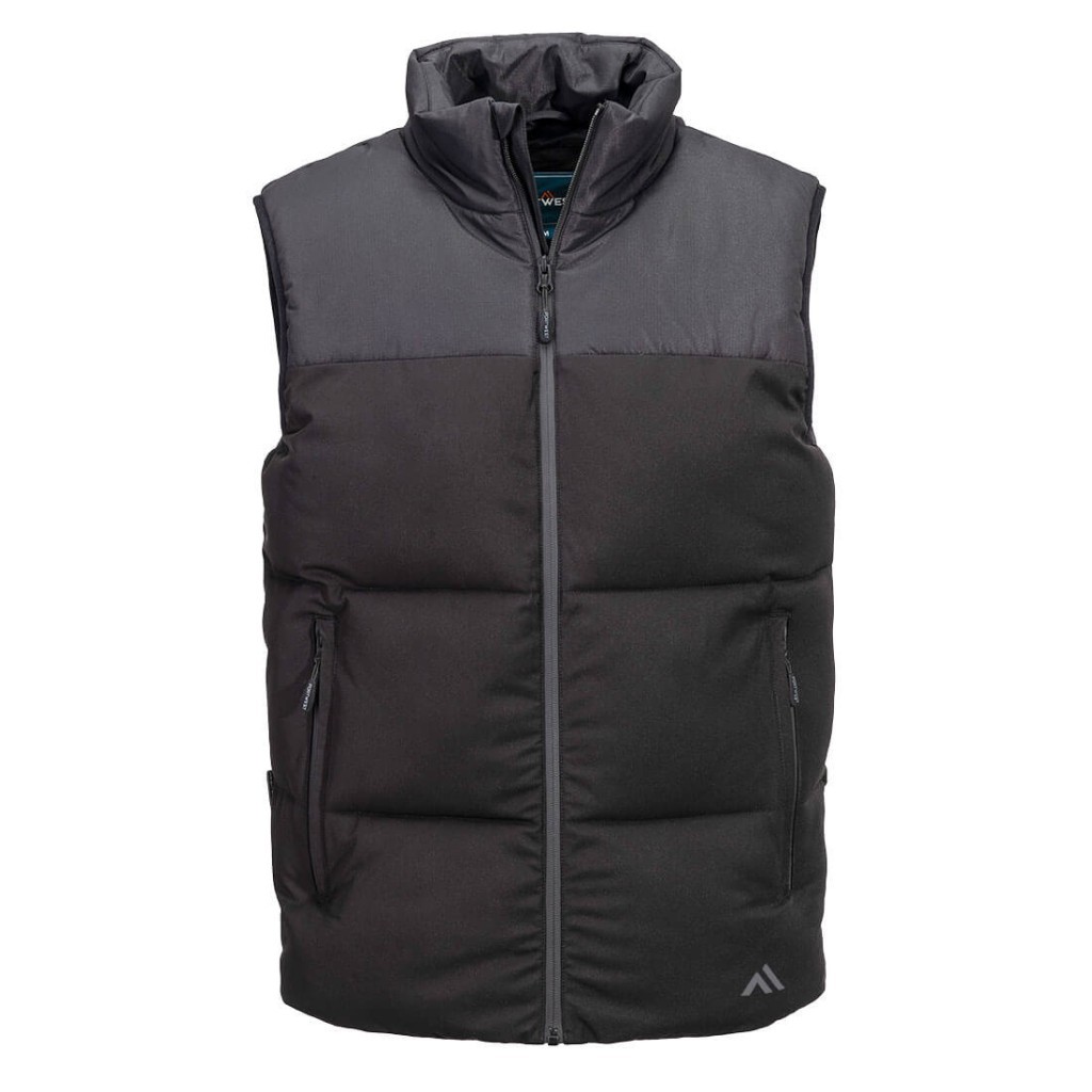 A black workwear garment featuring a warm thermal lining, suitable for a wide range of outdoor and site work applications.