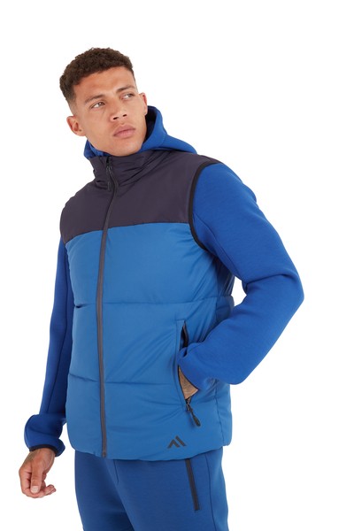 A navy blue workwear garment featuring a warm thermal lining, suitable for a wide range of outdoor and site work applications.