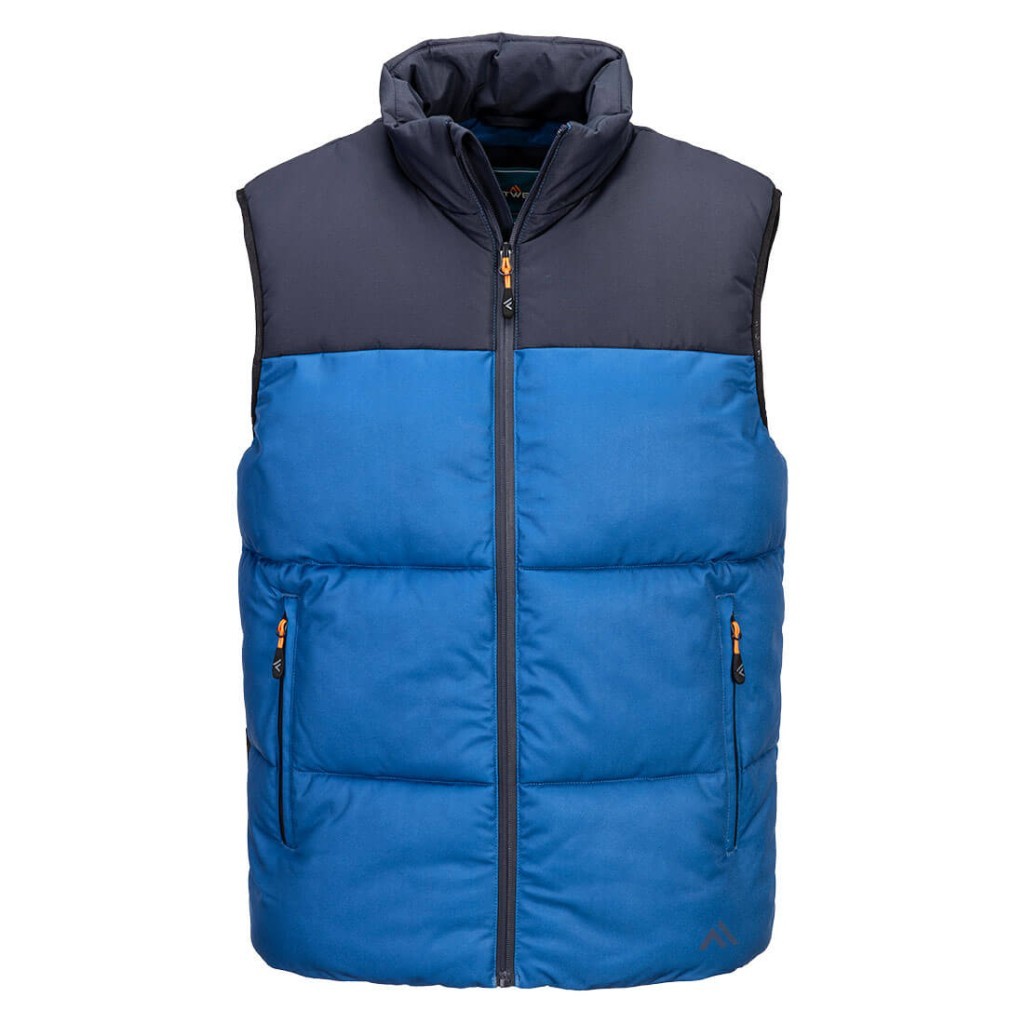 A navy blue workwear garment featuring a warm thermal lining, suitable for a wide range of outdoor and site work applications.