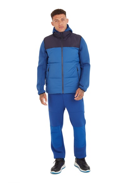 A navy blue workwear garment featuring a warm thermal lining, suitable for a wide range of outdoor and site work applications.