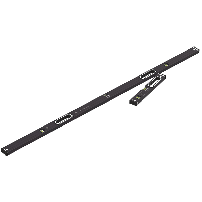 A Stabila 40cm spirit level with an extruded aluminium body and accurate vials, for checking horizontal and vertical alignment.
