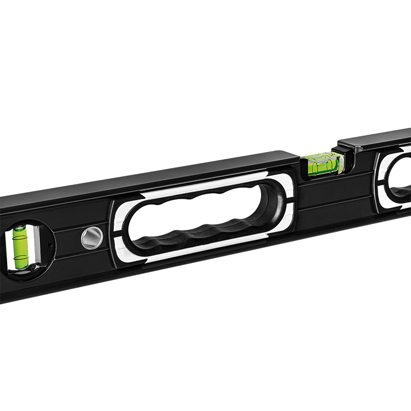 A Stabila 40cm spirit level with an extruded aluminium body and accurate vials, for checking horizontal and vertical alignment.