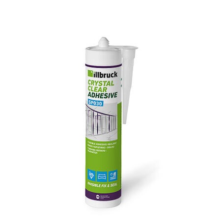 illbruck SP030 Fix & Seal, Sealant & Adhesive - Crystal - 12 Pack