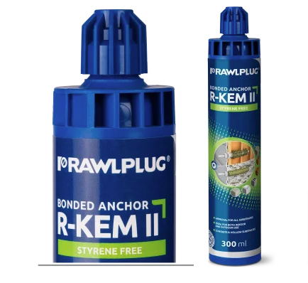 Rawlplug R-KEM II Polyester Resin Styrene Free 410ml - 10 Pack