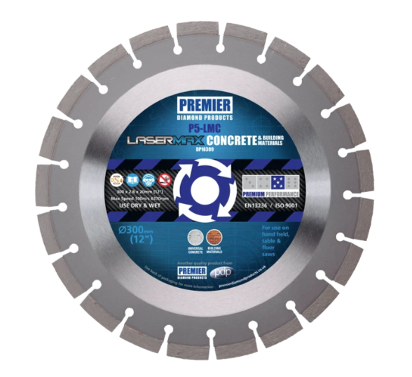 Premier P5-LMC Lasermax Concrete Blade 450 x 3.6 x 12 x 25.4