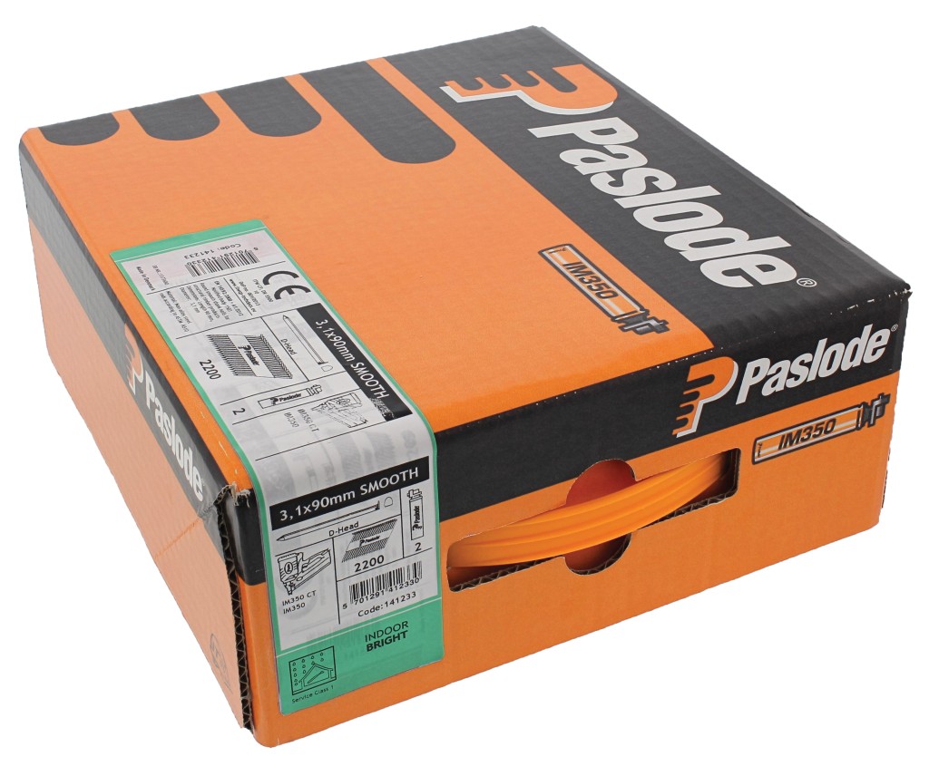 A steel wire nail with a flat head and a smooth shank, for general-purpose timber fastening.