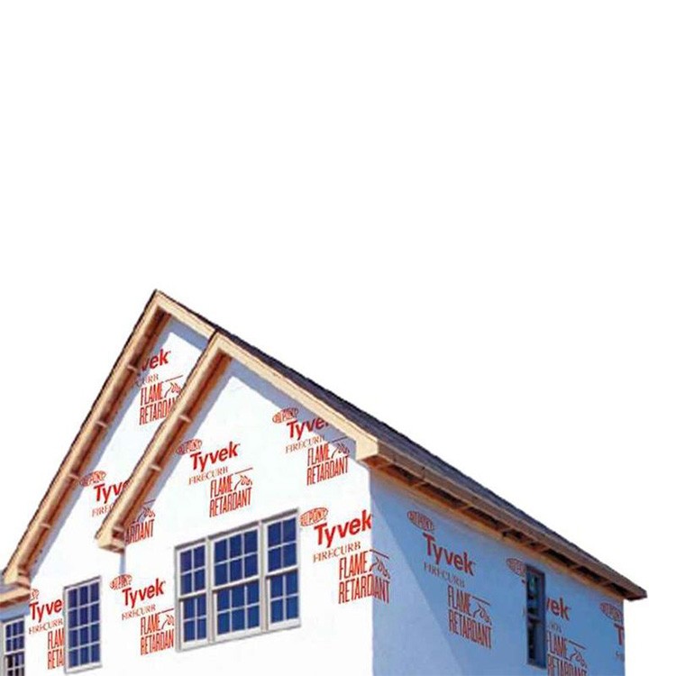 Tyvek® FireCurb® House Wrap Installed to House