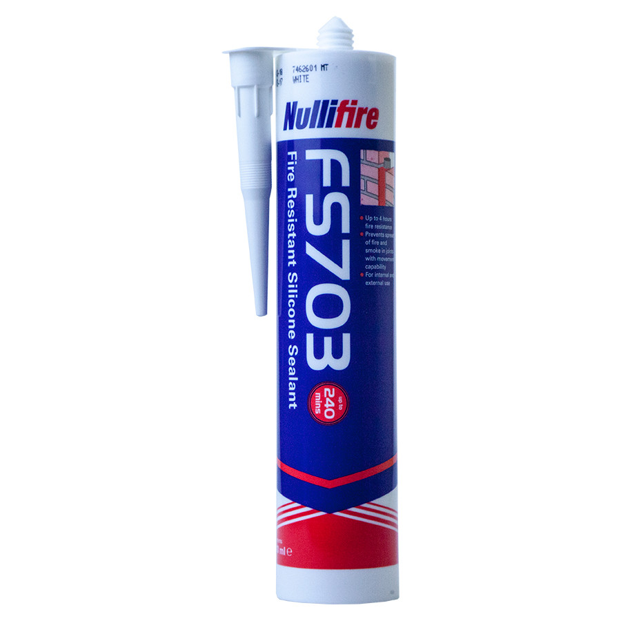 Nullifire FS703 Neutral cure, 4Hr Fire rated Silicone White 310ml